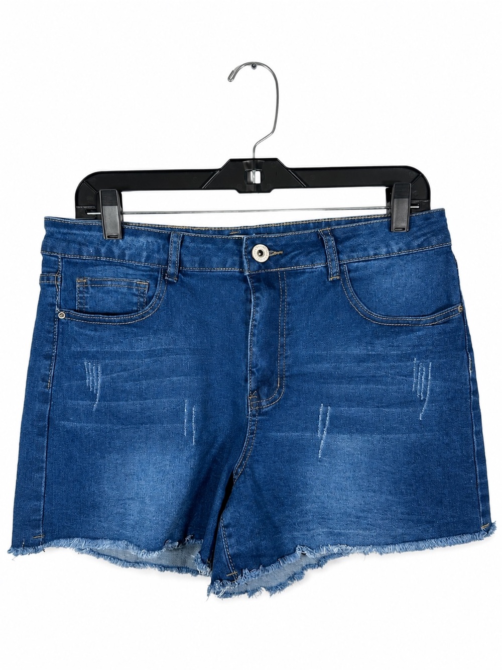 California Vintage Frayed Cut-Off Denim Shorts Jorts Medium Wash Juniors Size 11